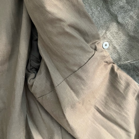 Great Condition: Green Genuine Suede Jacket from Violeta by Mango. Plus Size. - Picture 4 of 6